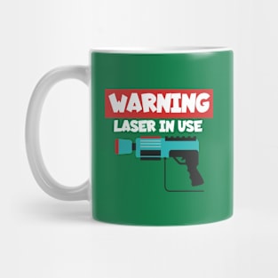 Lasertag warning laser in use Mug